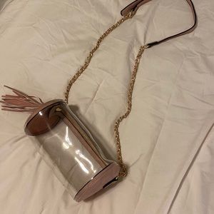 Clear Cylinder Crossbody